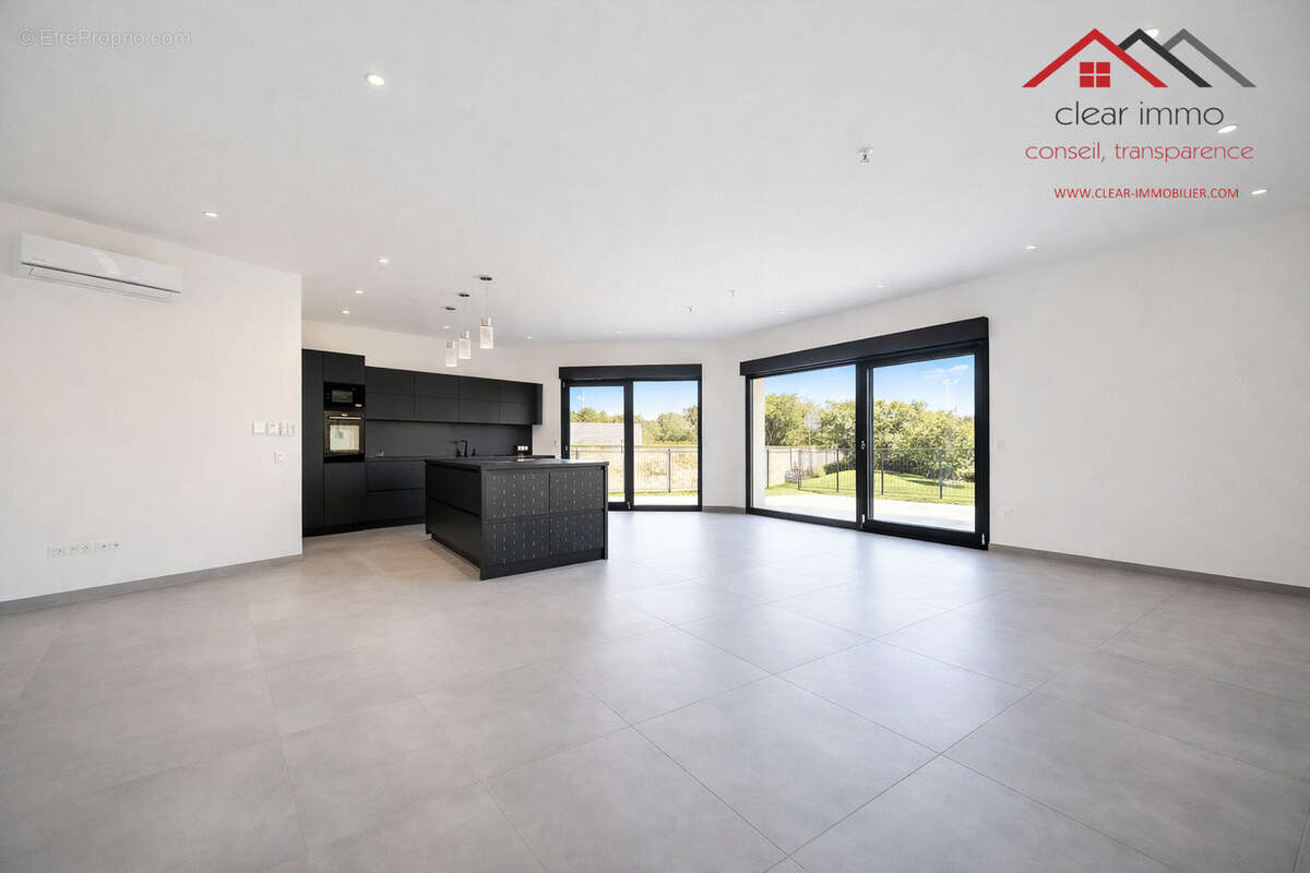 Maison contemporaine neuve   Plain-pied   Prestations modernes - photo 3