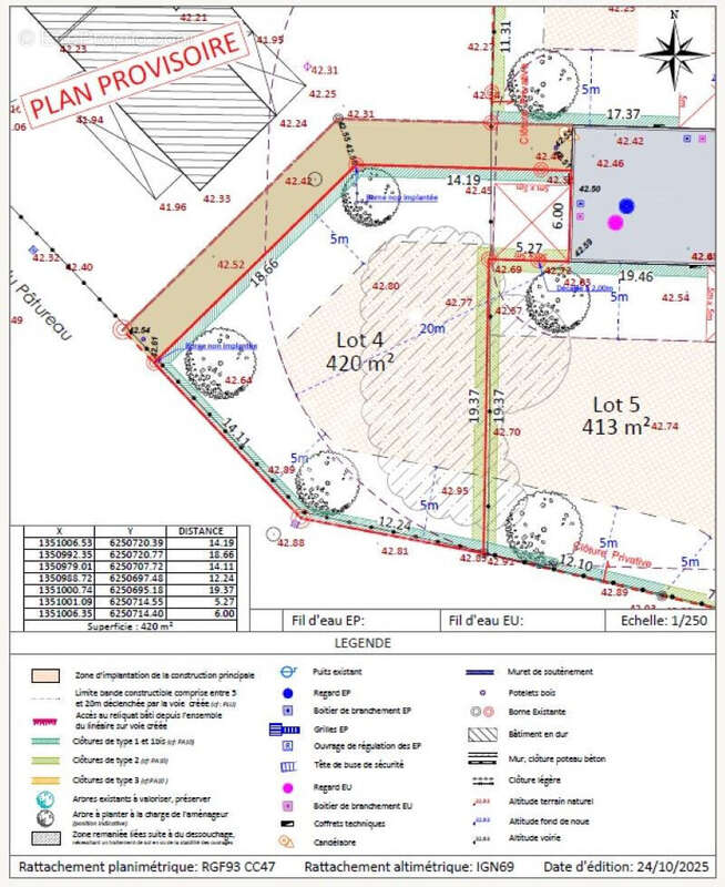 Terrain à GRANDCHAMPS-DES-FONTAINES