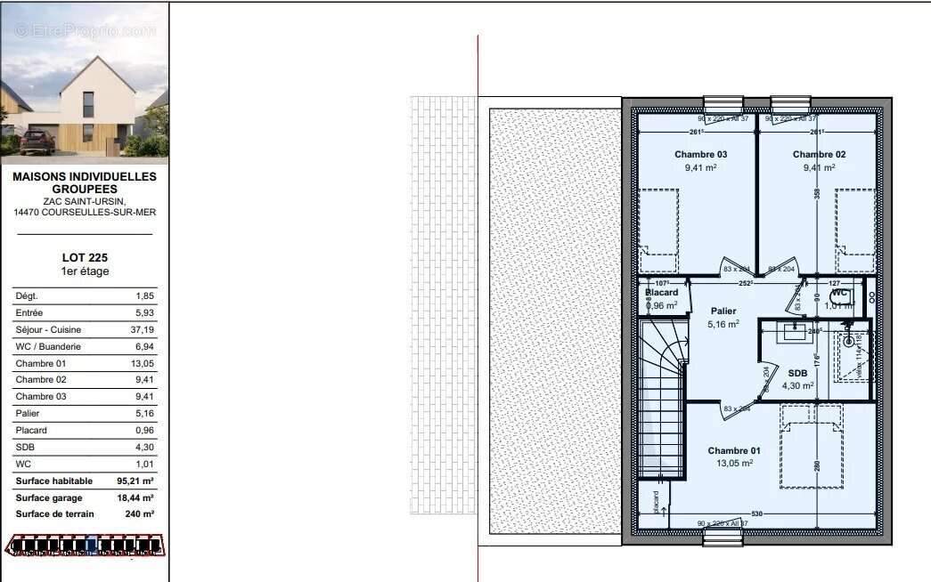 COURSEULLES SUR MER maison 3 chambres jardin et garage - photo 4
