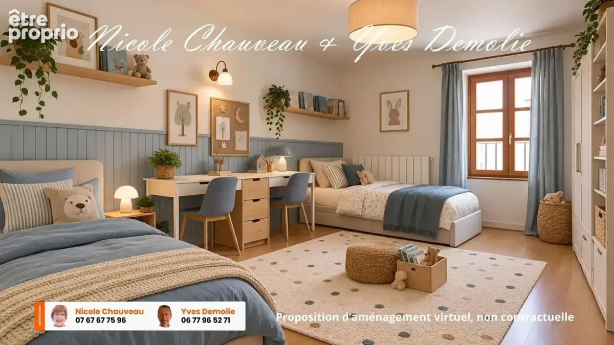 Issoire 63500 – maison de ville 88 m² rénovée – 2 chambres – garage – revenu locatif - 179 000€aison à vendre 4 pièces issoire ( - photo 9