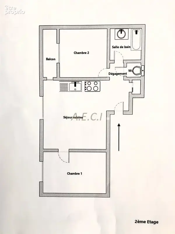 3 pièces 53m² Colombes Agent Sarre - photo 8