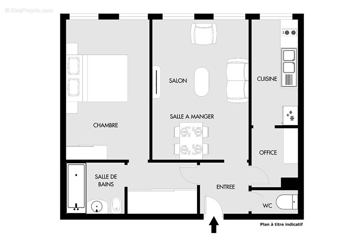 Appartement à PARIS-19E