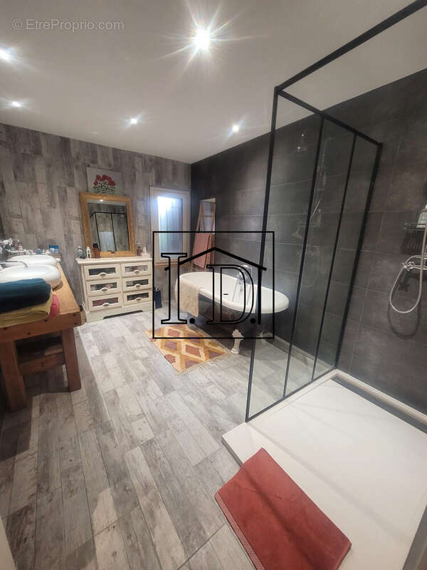 Salle de bain et douche RDC - Maison à FLAUGEAC