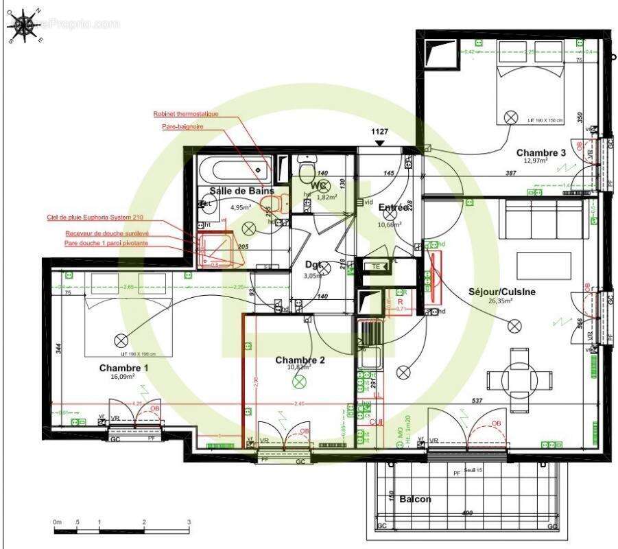 Appartement à LE BLANC-MESNIL