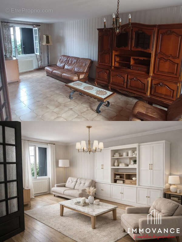 Photo avant/après Salon - Maison à SETE