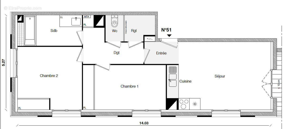 Appartement à TOULOUSE