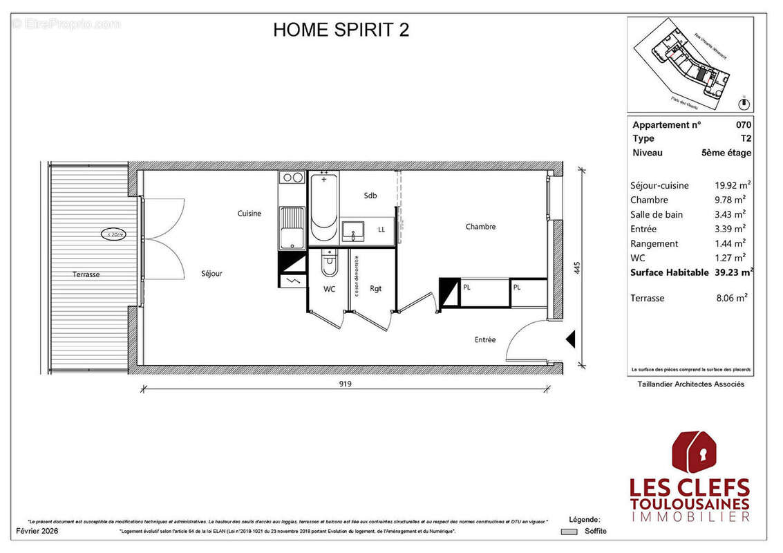 Appartement à TOULOUSE