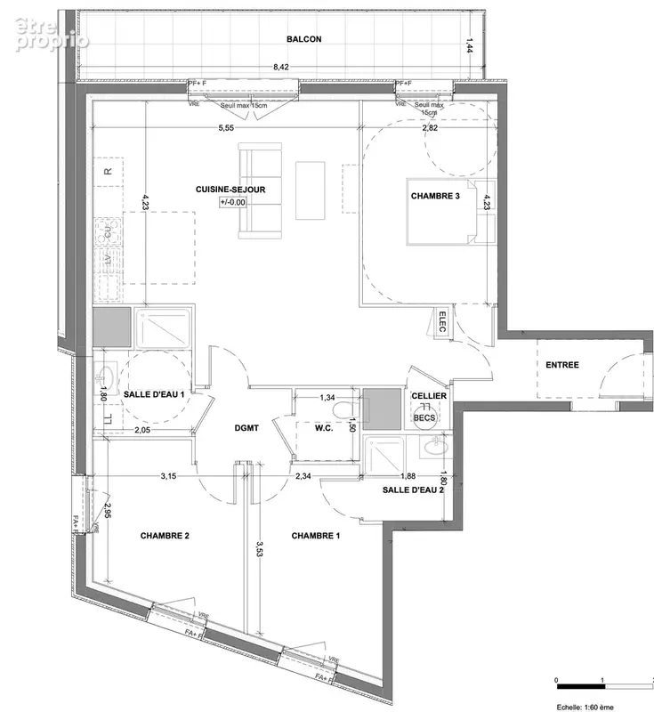Appartement 4 pièces 86 m² à vendre à Saint-Malo (35400) - photo 4