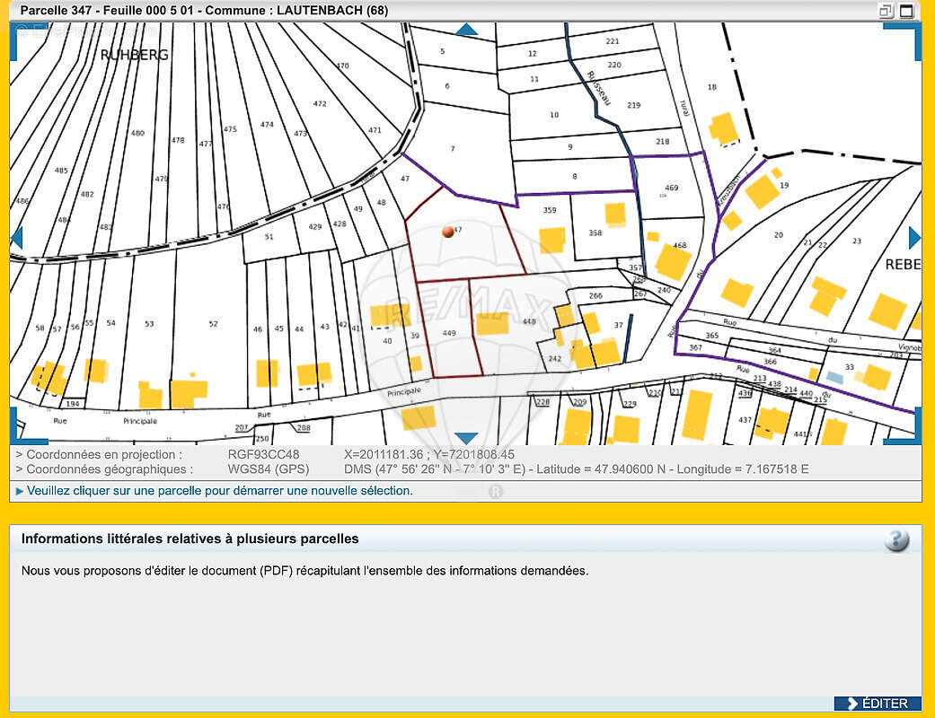 Terrain à LAUTENBACH