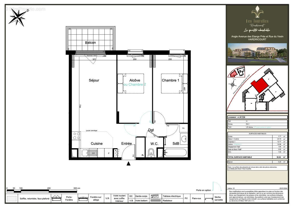 Appartement à HARDRICOURT