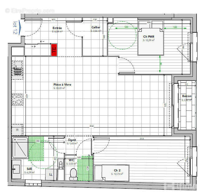 Appartement à VAUX-LE-PENIL