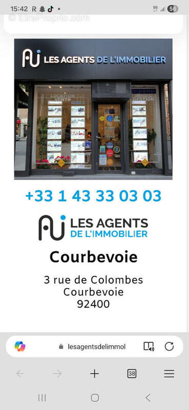 Appartement à COURBEVOIE