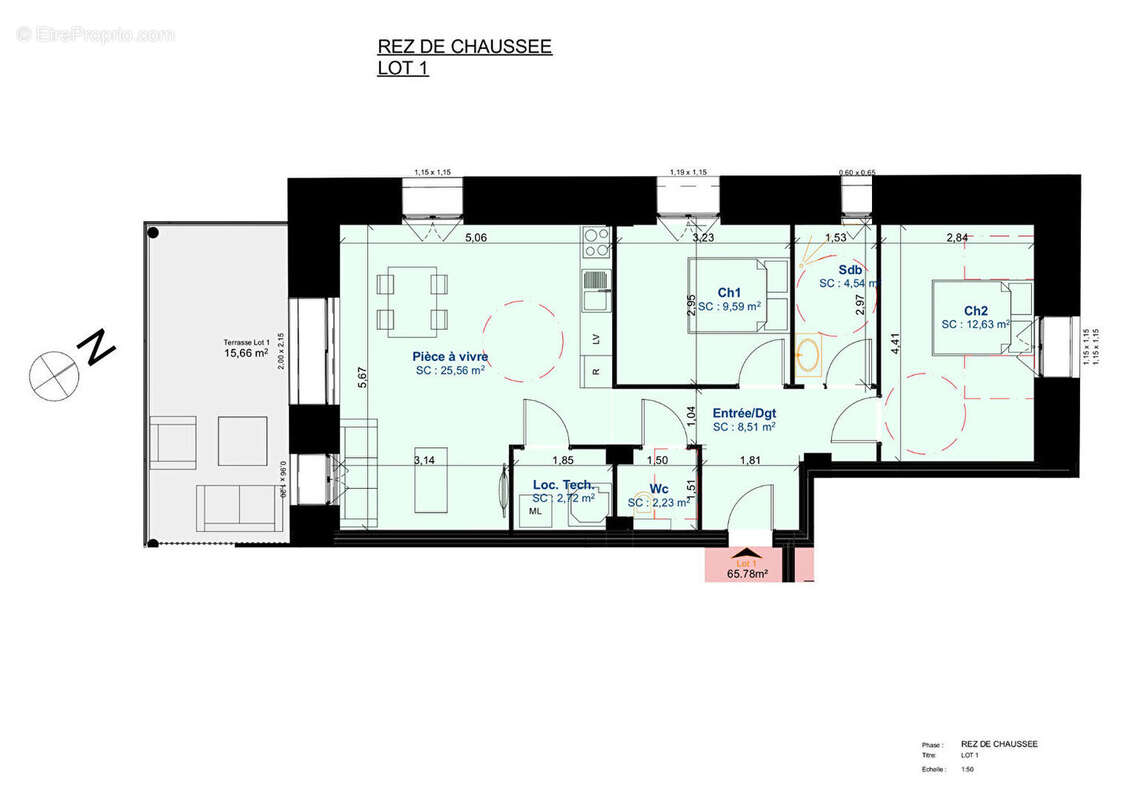 Appartement à ORCHAMPS-VENNES