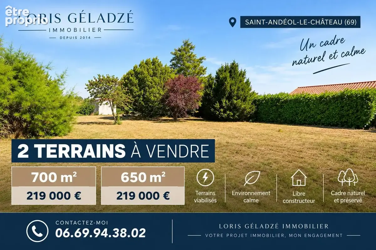 Photo Terrain à Echalas au prix de 219 000€
