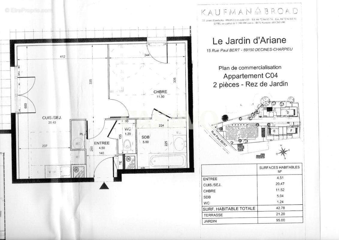 Vente Appartement 2 pièces de 42m² - 69150 Décines-Charpieu - photo 9