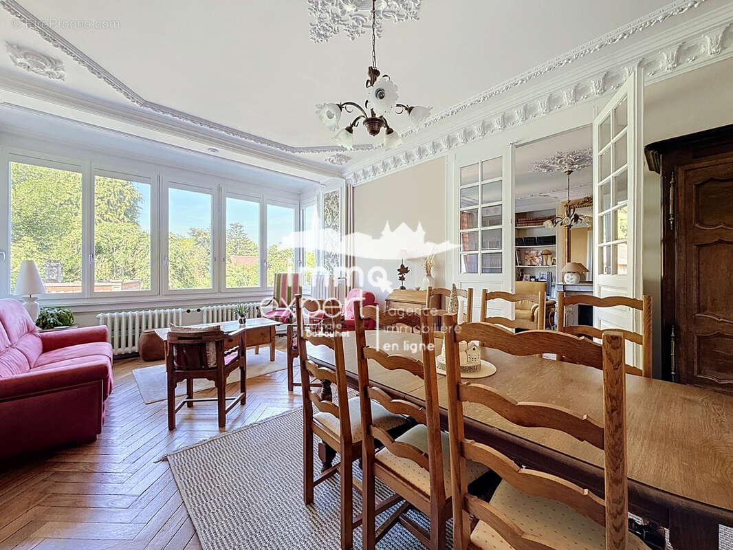Immeuble de prestige avec appartement bourgeois, appartement loué, local professionnel et parc arboré - photo 3