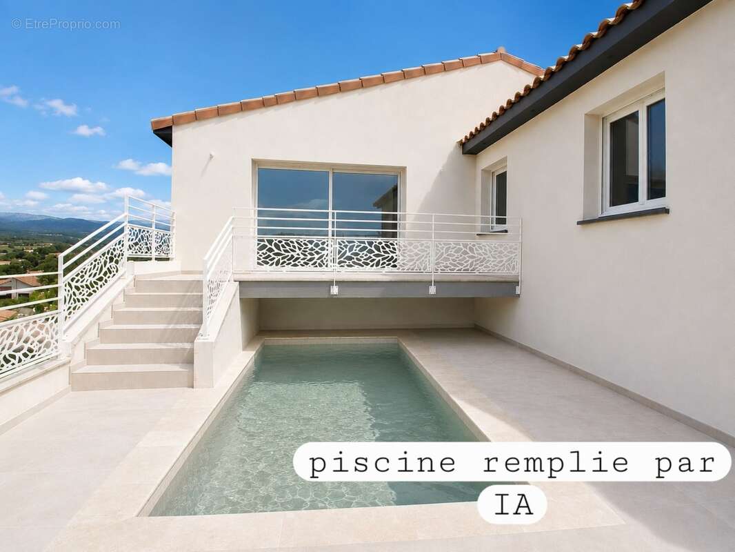 Villa contemporaine de plain-pied avec piscine et vue panoramique dans un environnement calme - photo 3