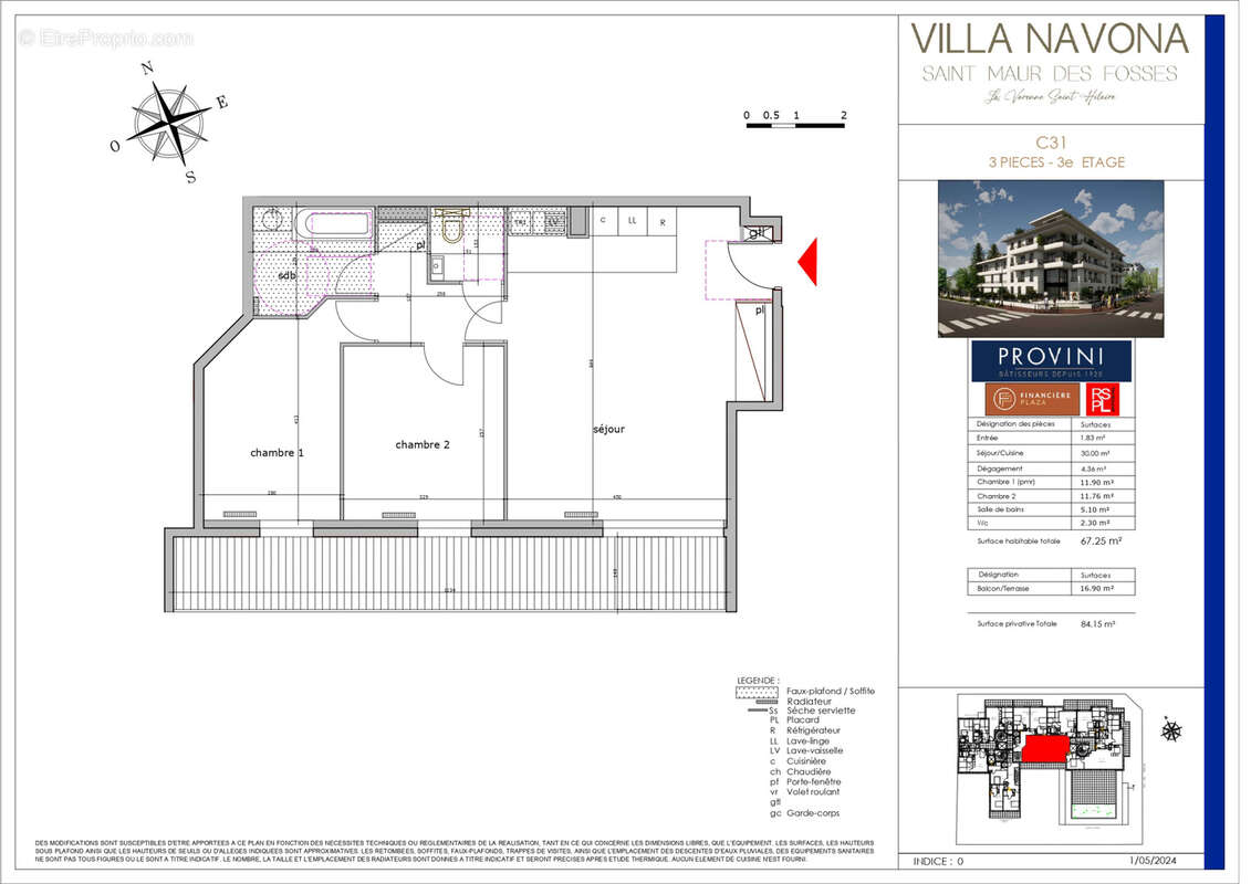 Appartement à SAINT-MAUR-DES-FOSSES