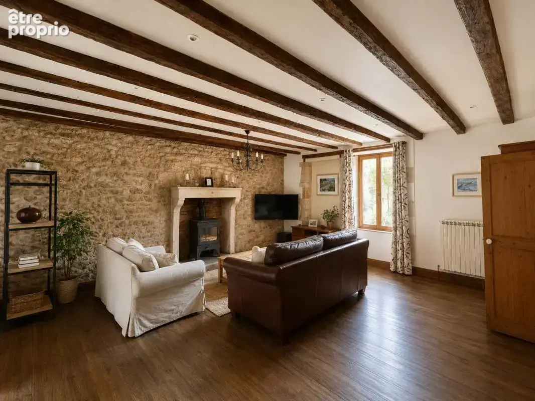 Maison en pierre 4 ch., gîte, piscine & terrain - photo 5