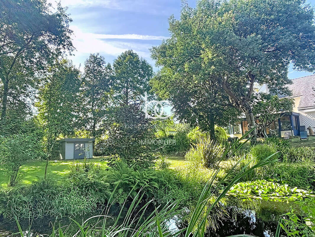 Maison d'Architecte à Pluneret : Un Paradis Vert avec Piscine et Plan d'Eau - photo 5