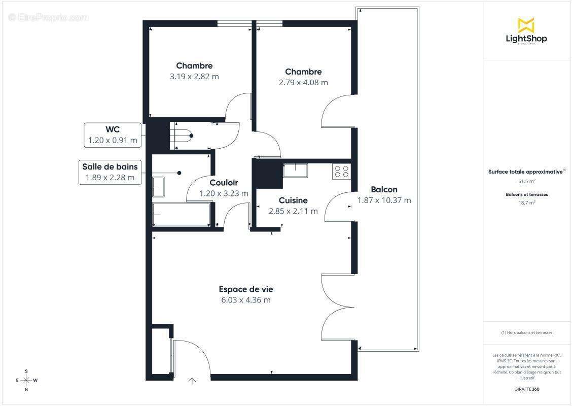 Appartement à LYON-3E