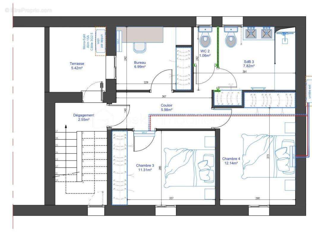 Maison familiale rénovée – 4 chambres – Terrain 4 000 m² – Vence la Sine - photo 27