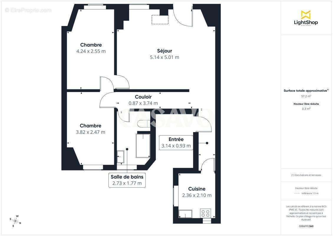 Appartement à PARIS-15E