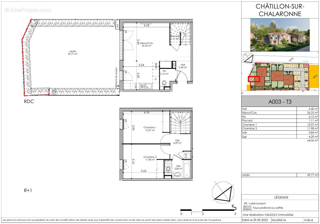 Appartement à CHATILLON-SUR-CHALARONNE