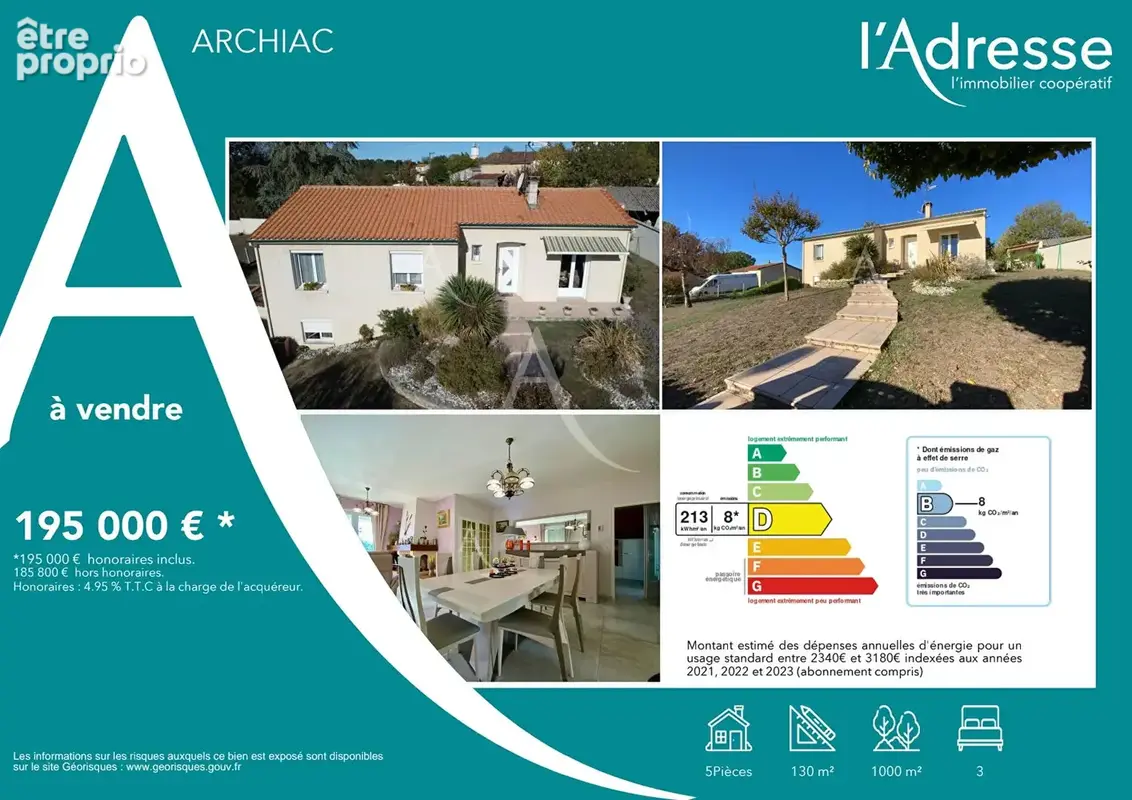 Maison Archiac 17520 3 chambres - photo 4