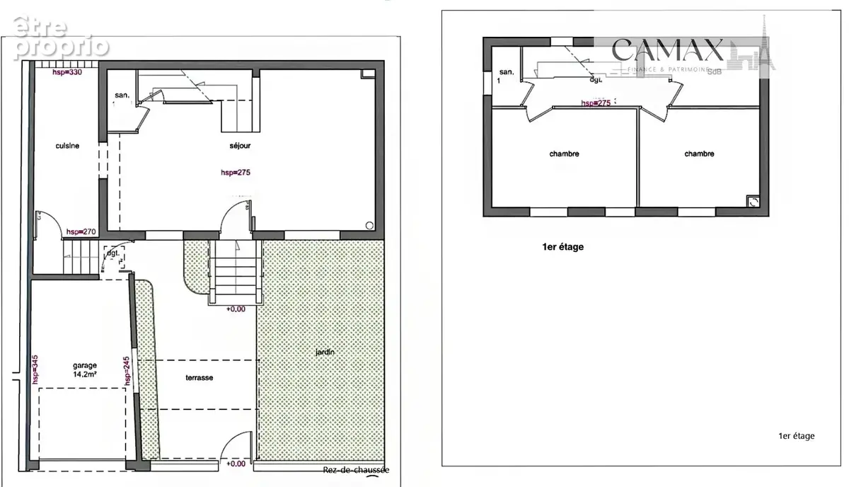 92 courbevoie   faubourg de l’arche   maison 6 pièces   3 chambres   jardin plein sud   garage - photo 13