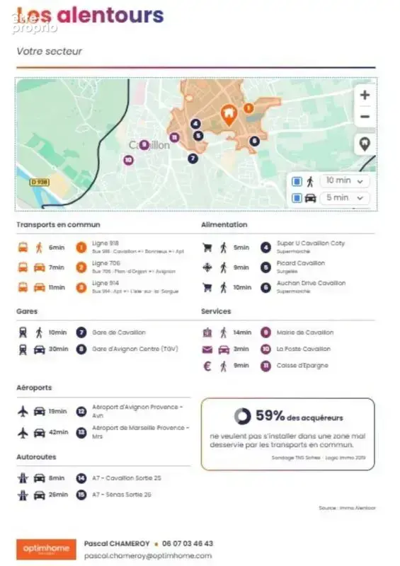 CAVAILLON (84)  T3 de 61 m² avec terrasse couverte + stationnement privatif en petite résidence fermée - photo 11