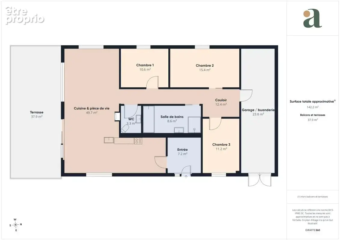 Belle maison contemporaine de 120 m² dans la verdure en vente à Les Touches (44390) - photo 13
