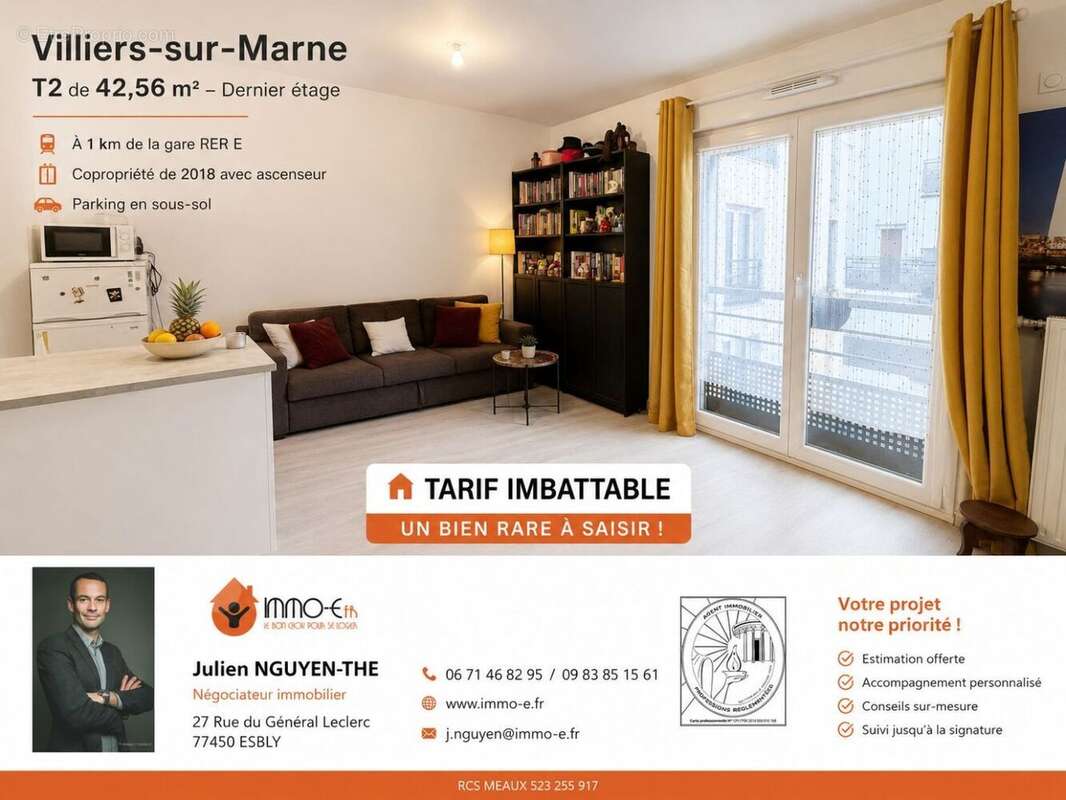 Appartement 42 m² à Villiers-Sur-Marne  - photo 7