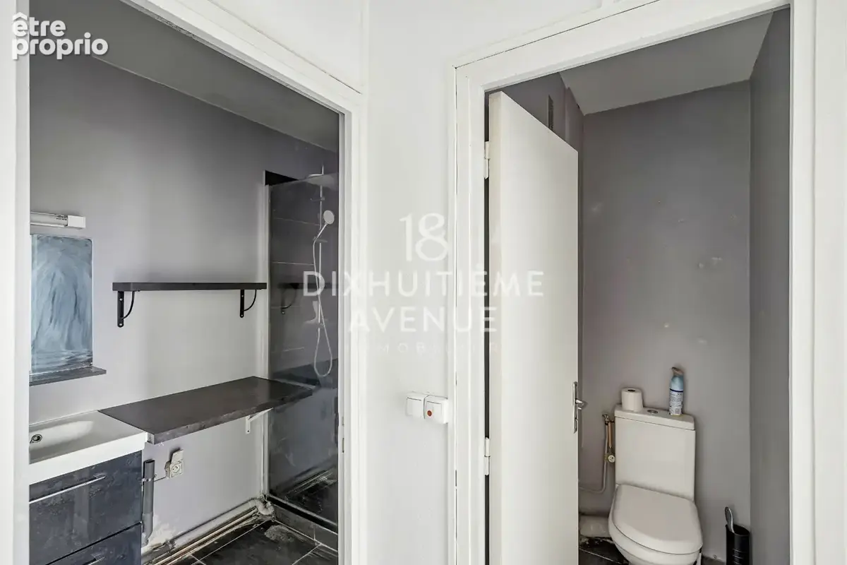 Rue des Poissonniers, 2 pièces 46m² 7ème étage ascenseur - photo 9