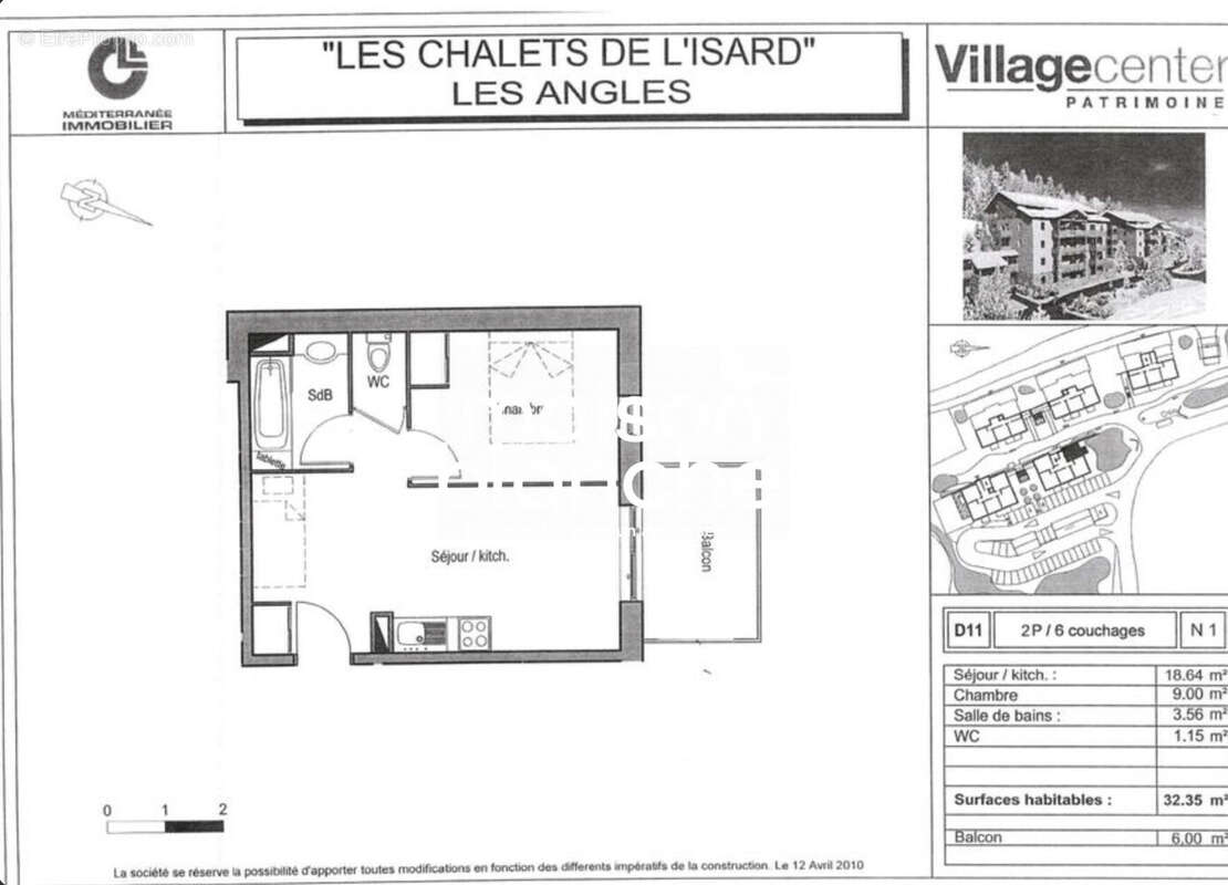 Appartement 32 m² à Les Angles  - photo 6
