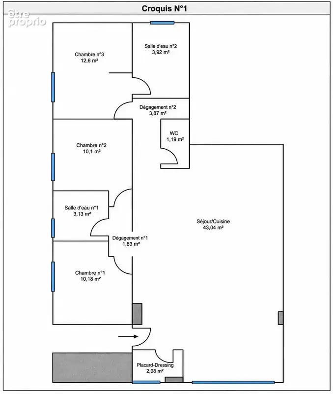 Appartement T4 (92m2) rez-de-jardin au calme absolu - photo 13