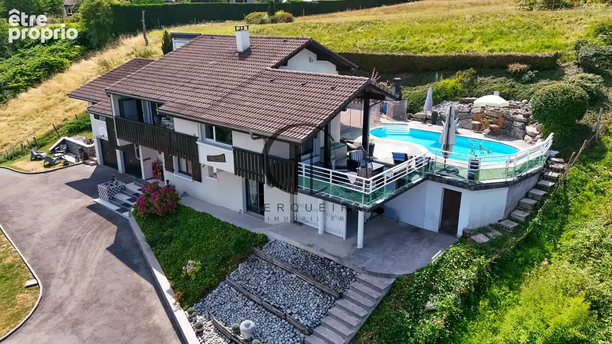 Villa d’architecte avec piscine et vue lac   Un cadre privilégié à Lugrin - photo 1
