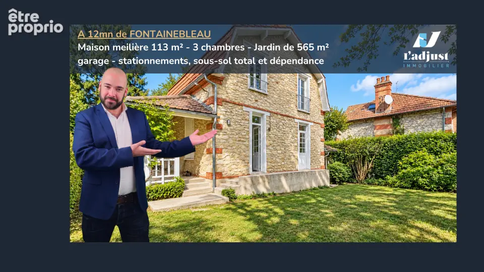 Héricy meulière de charme, 3 chambres, jardin et dépendance, à 12 min de fontainebleau centre - photo 1