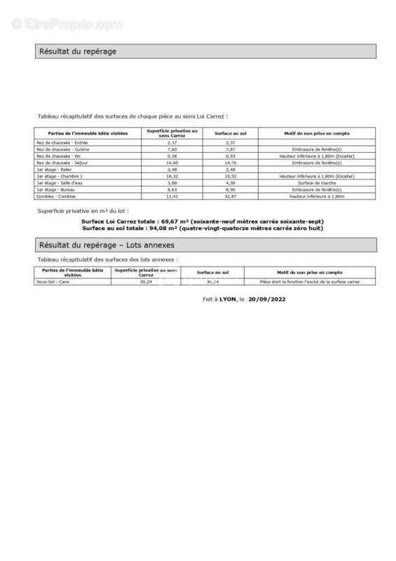 Appartement à LYON-3E