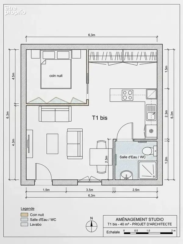 Plateau de 40 m2 à aménager   Trélazé, secteur Malaquais - photo 2