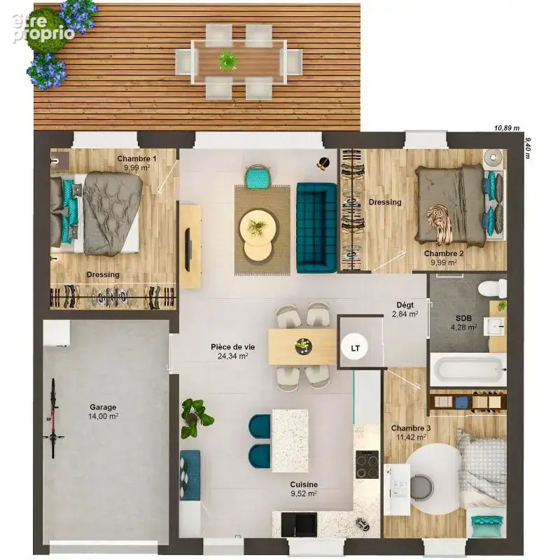 Maison 5 pièces 71 m2 - photo 9