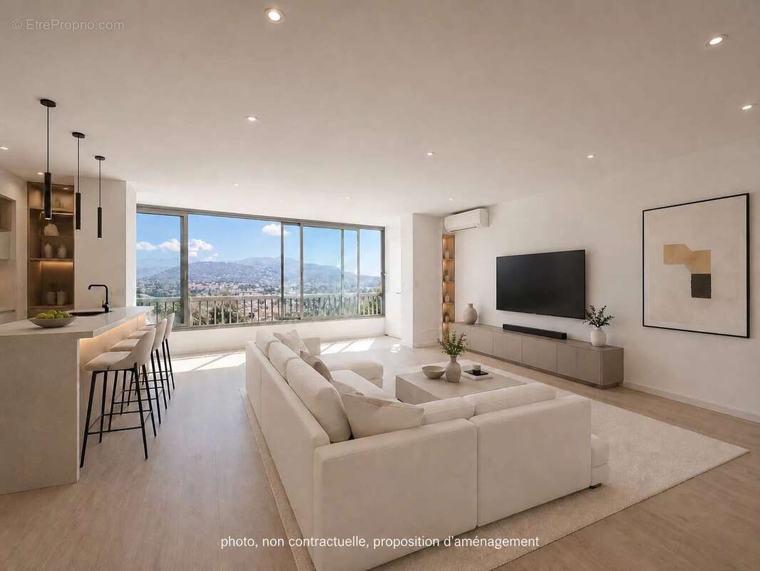 Duplex T3 72 m² Vue panoramique exceptionnelle sur Nice  Saint-Pierre-de-Féric - photo 3