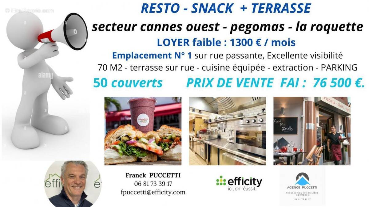 Commerce à LA ROQUETTE-SUR-SIAGNE