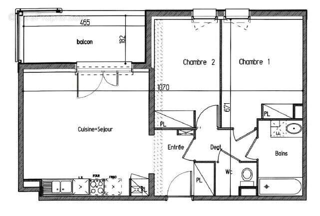 Appartement à SAINT-ORENS-DE-GAMEVILLE