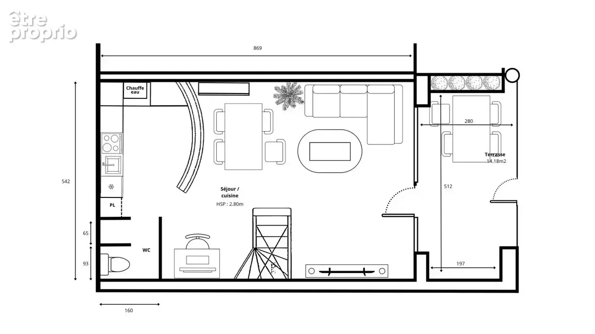 Lyon 3 Coeur de Montchat, proximité Place du Château. Lumineux T4 en Duplex avec extérieur - photo 11