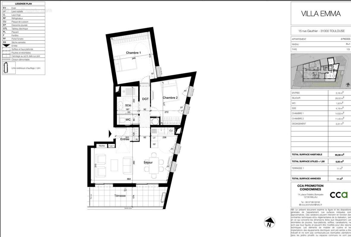 Appartement à TOULOUSE