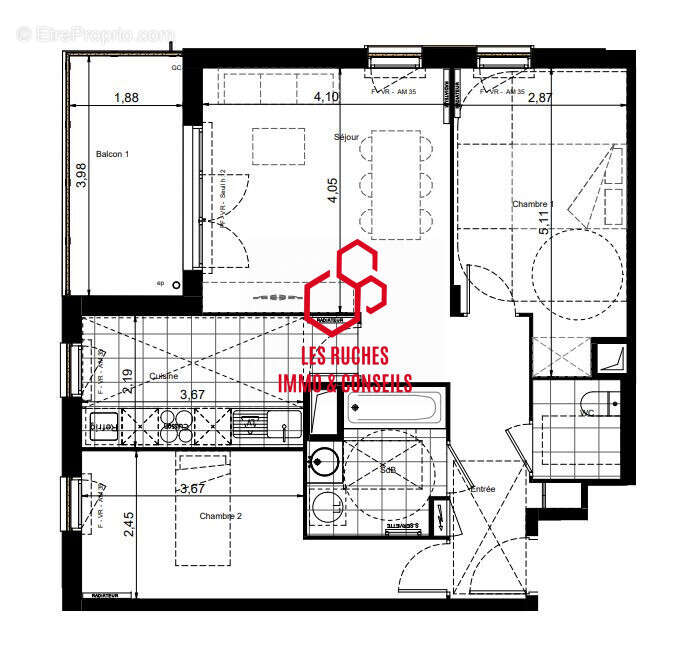 Appartement à BRUNOY