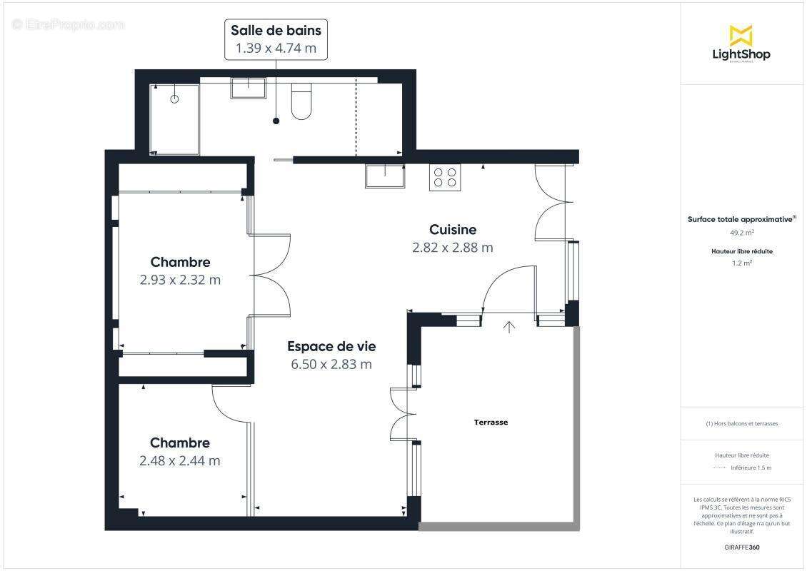 Appartement à PARIS-18E