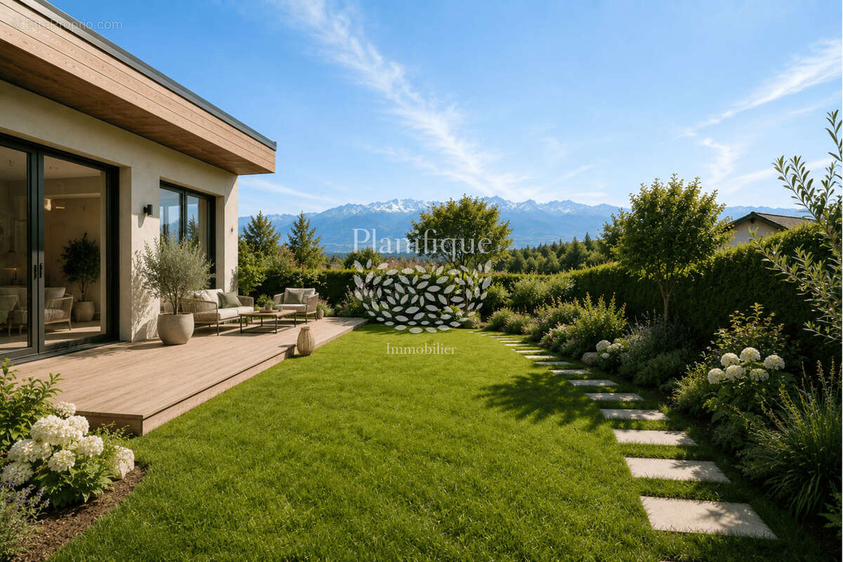 Vue sur les Alpes à Sciez   Villa T4 avec jardin privatif et prestations haut de gamme - photo 12