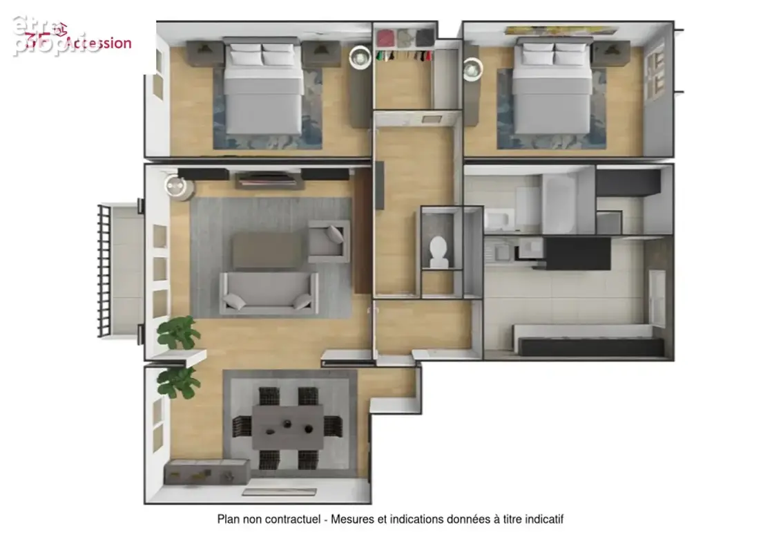 Spacieux 4 pièces avec loggia, cave et parking exterieur à pontoise - photo 12